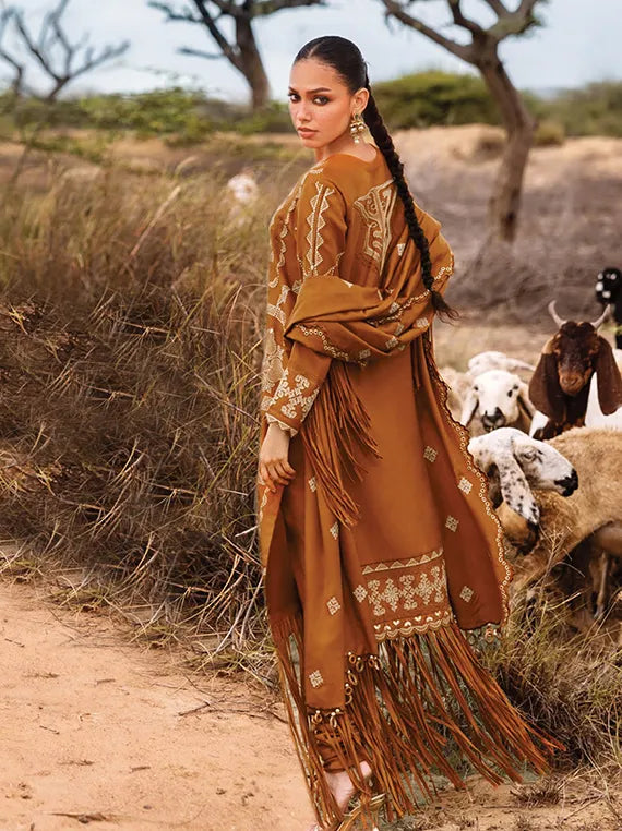 Pat Jhaar by Gul Ahmed Embroidered Pashmina Collection 2025 (AP-52004)