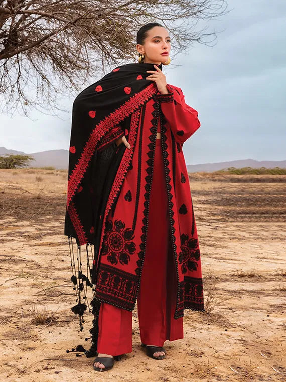 Pat Jhaar by Gul Ahmed Embroidered Pashmina Collection 2025 (AP-52005)