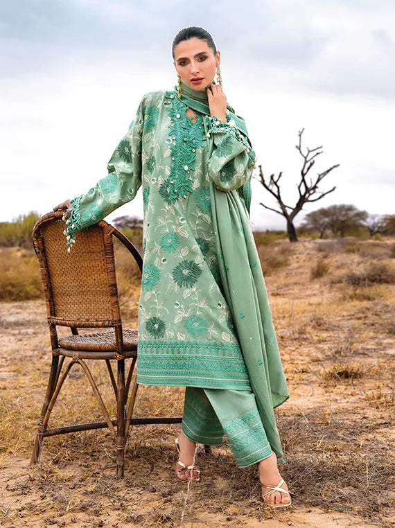 Pat Jhaar by Gul Ahmed Embroidered Pashmina Collection 2025 (AP-52009)