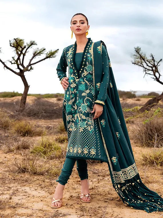 Pat Jhaar by Gul Ahmed Embroidered Pashmina Collection 2025 (AP-52010)