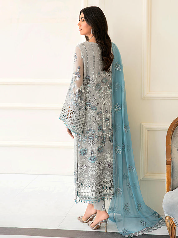 Flossie Festive Embroidered Unstitched Collection'26 (S-1201)