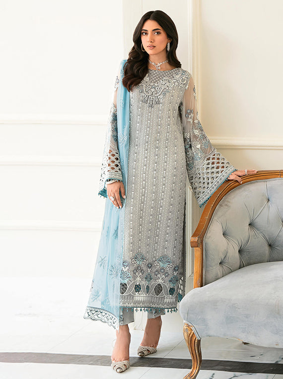 Flossie Festive Embroidered Unstitched Collection'26 (S-1201)