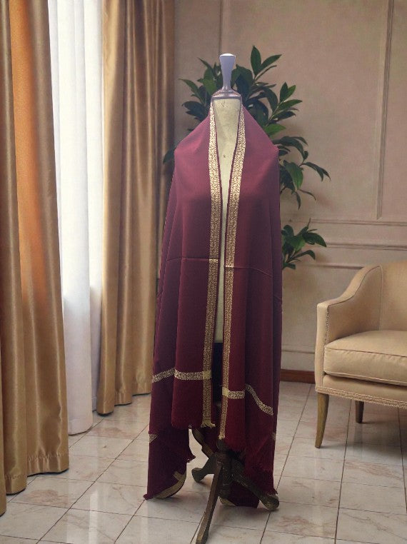 Plain Soft Printed Border Wool Shawl Edit 2025 Vol-25DS25 (25DS25-10)