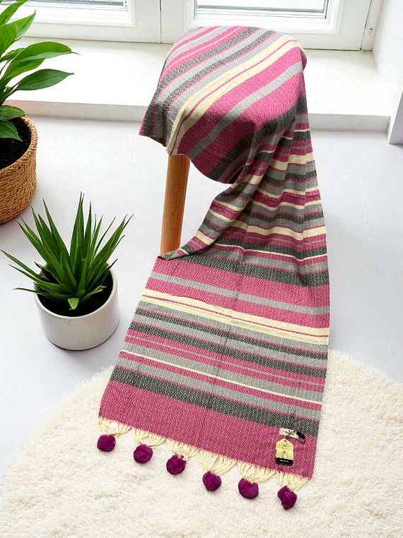 Pom Pom Soft Check Wool Stoller Edit25 (25ST29-05)