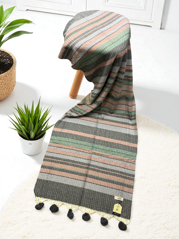 Pom Pom Soft Check Wool Stoller Edit25 (25ST29-07)