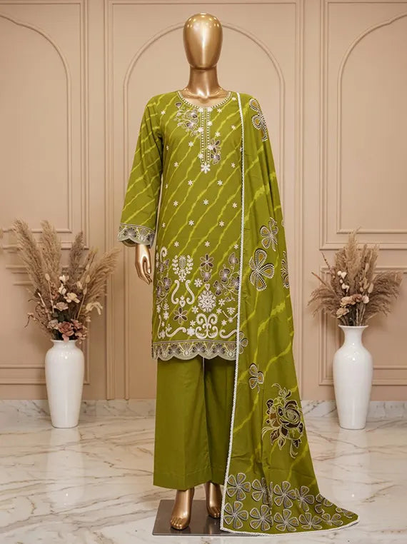 Posh by Fantak Printed Staple Slub Unstitched Collection'26 V-1004 (D-01)