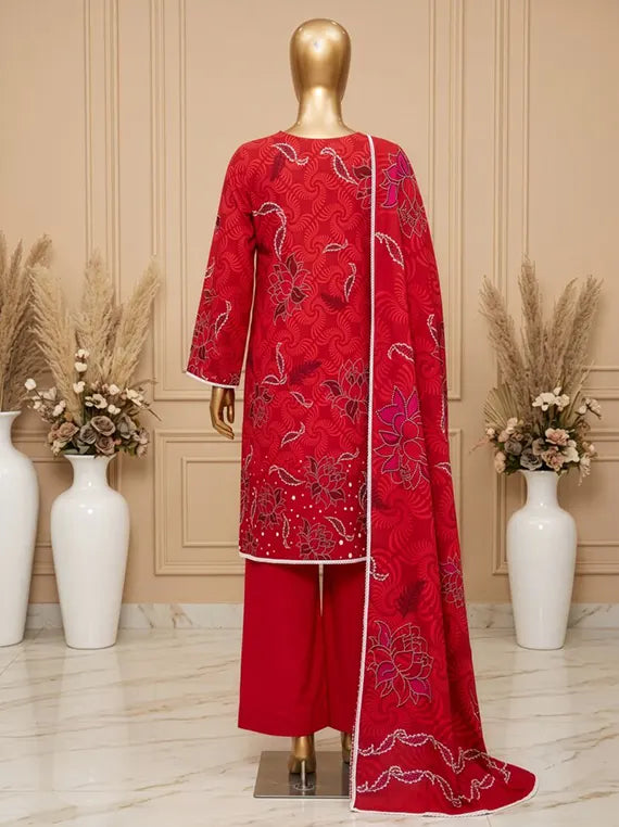 Posh by Fantak Printed Staple Slub Unstitched Collection'26 V-1004 (D-04)