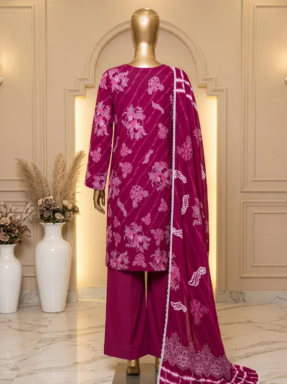 Posh by Fantak Printed Staple Slub Unstitched Collection'26 V-1004 (D-06)