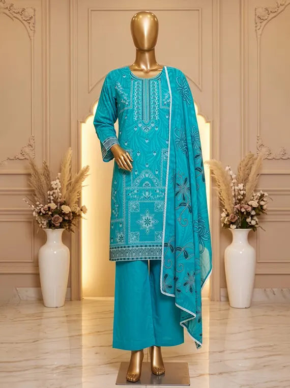 Posh by Fantak Printed Staple Slub Unstitched Collection'26 V-1004 (D-07)