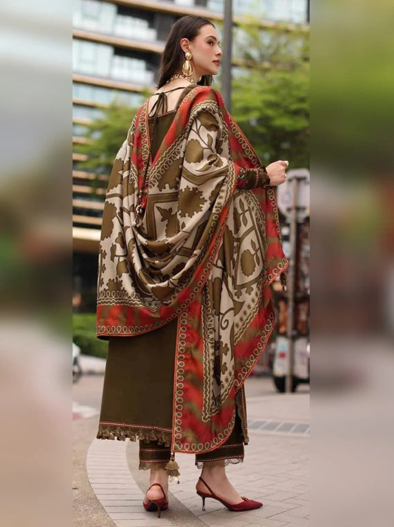 Poshima by Charizma Unstitched Peach Leather Collection'26 V-01 (PSW6-05)