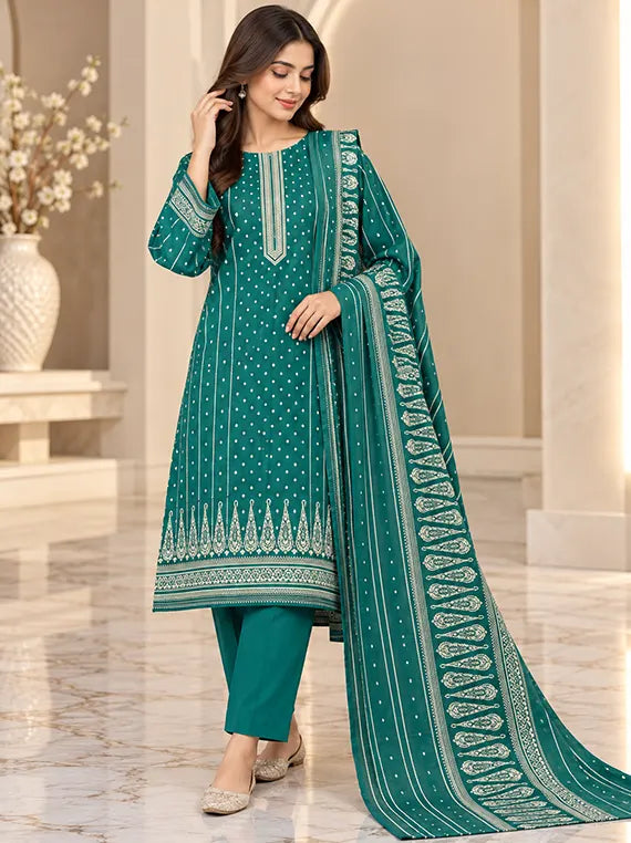 Premium 3pc Printed Khaddar Edit 26' Vol-RL09 (D-04)