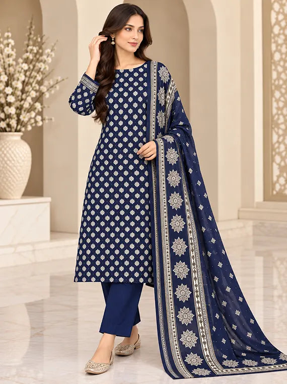 Premium 3pc Printed Khaddar Edit 26' Vol-RL09 (D-07)