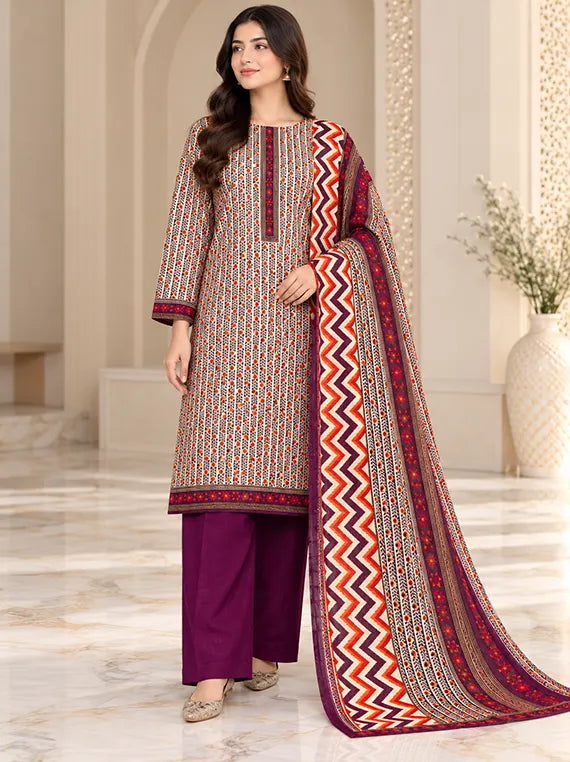 Premium 3pc Printed Khaddar Edit 26' Vol-RL09 (D-10)
