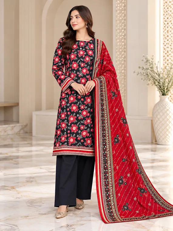 Premium 3pc Printed Khaddar Edit 26' Vol-RL09 (D-13)