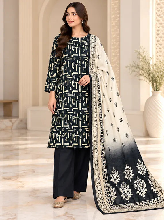 Premium 3pc Printed Khaddar Edit 26' Vol-RL09 (D-20)