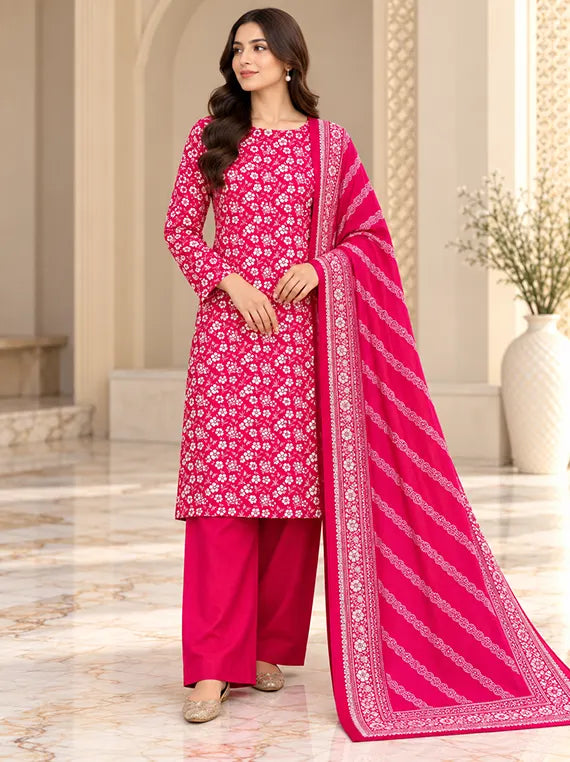 Premium 3pc Printed Khaddar Edit 26' Vol-RL09 (D-21)