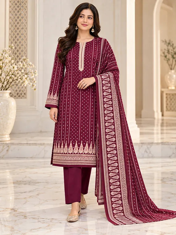 Premium 3pc Printed Khaddar Edit 26' Vol-RL09 (D-31)