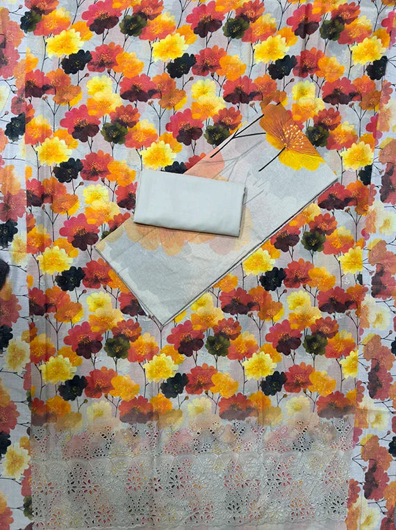 Premium Floral Printed Lawn Edit 2026 Vol-26DC04 (D-05)