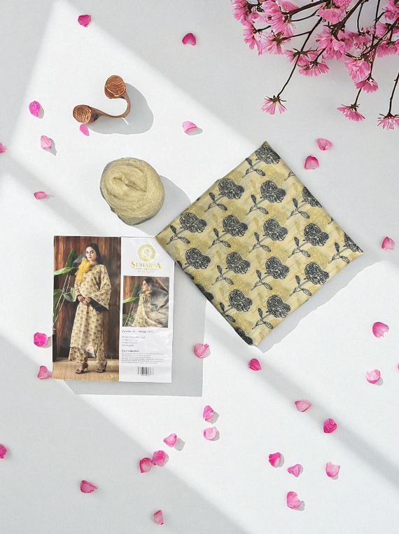 Premium Printed Mix Lawn Shirt Edit25 IS40 (IS40-03)