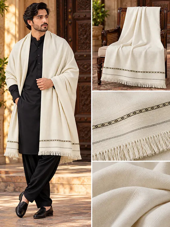 Premium Wool Shawl Men Edit'26 Vol-Sw03 (D-11)