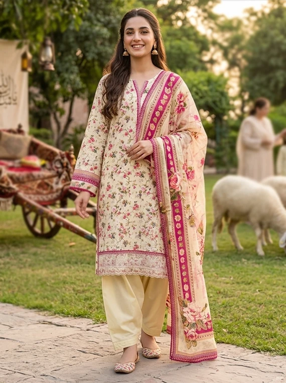 Stitched Chikankari Lawn Edit 26 Vol-26MX12 (D-03)