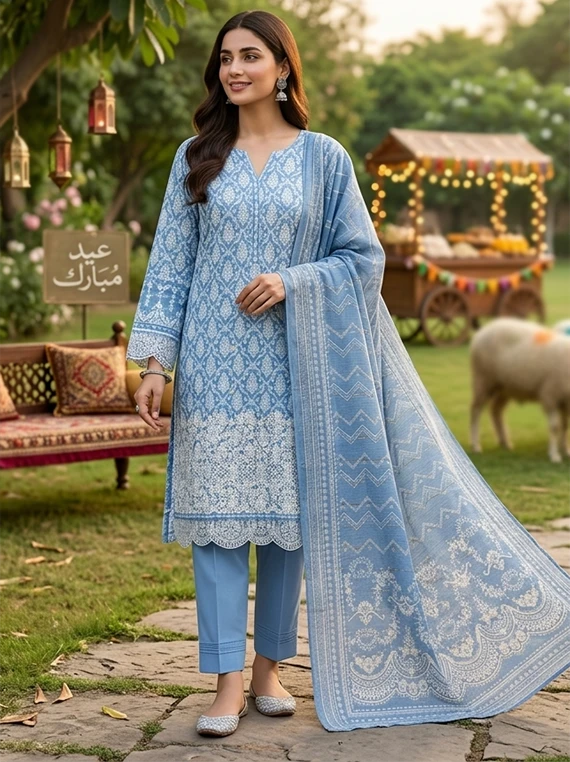 Stitched Chikankari Lawn Edit 26 Vol-26MX12 (D-05)