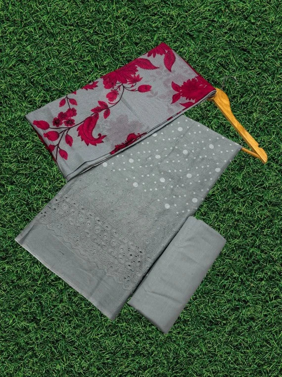 Printed Chikankari Lawn By UmarPoshak Edit26 Vol-MS01 (D-08)
