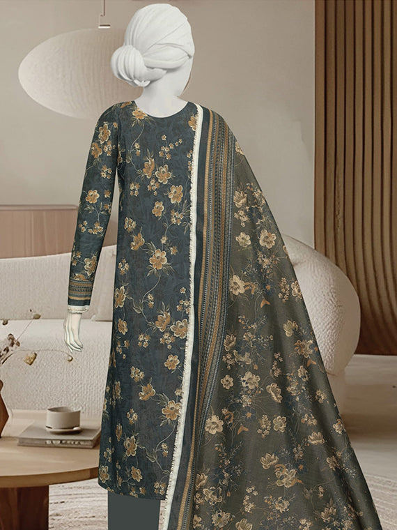 Printed Khaddar Collection 2025 By Jhurmat Vol-08 (D-02)