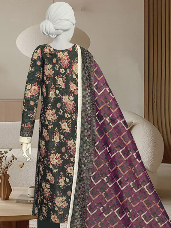 Printed Khaddar Collection 2025 By Jhurmat Vol-08 (D-04)