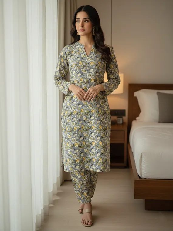 Printed Lawn Collection 2026 Vol-FA 04 by Umar Poshak (D-04)