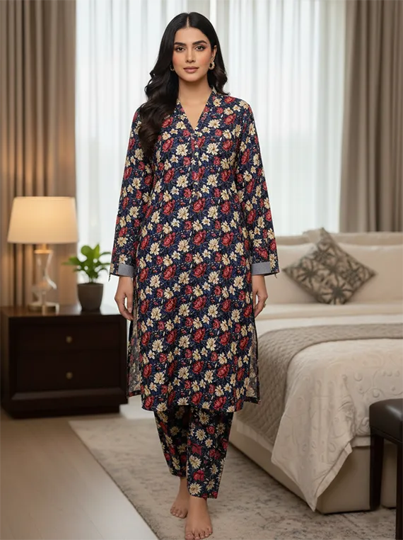 Printed Lawn Collection 2026 Vol-FA 04 by Umar Poshak (D-06)