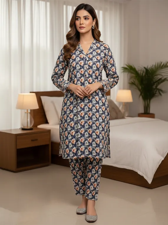 Printed Lawn Collection 2026 Vol-FA 04 by Umar Poshak (D-08)