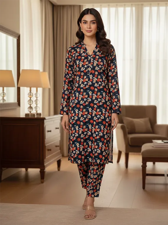 Printed Lawn Collection 2026 Vol-FA 04 by Umar Poshak (D-14)