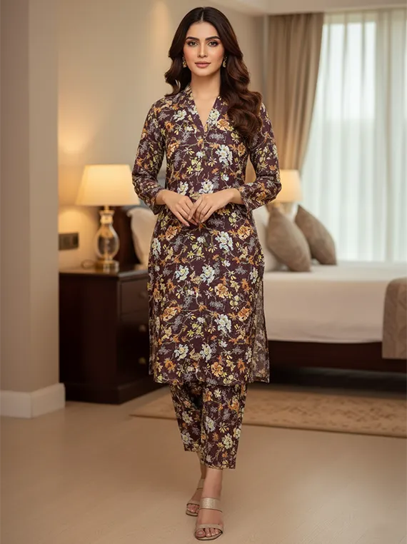 Printed Lawn Collection 2026 Vol-FA 04 by Umar Poshak (D-17)