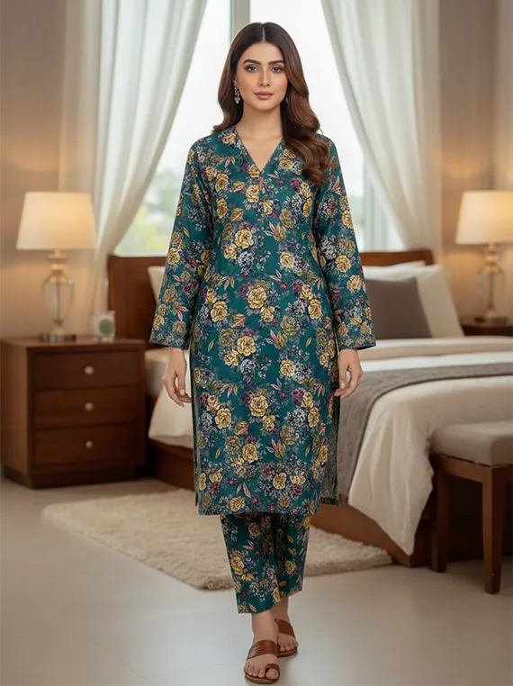 Printed Lawn Collection 2026 Vol-FA 04 by Umar Poshak (D-18)