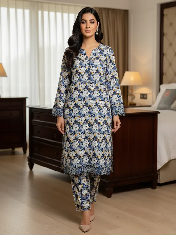 Printed Lawn Collection 2026 Vol-FA 04 by Umar Poshak (D-23)