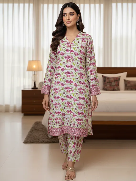 Printed Lawn Collection 2026 Vol-FA 04 by Umar Poshak (D-25)