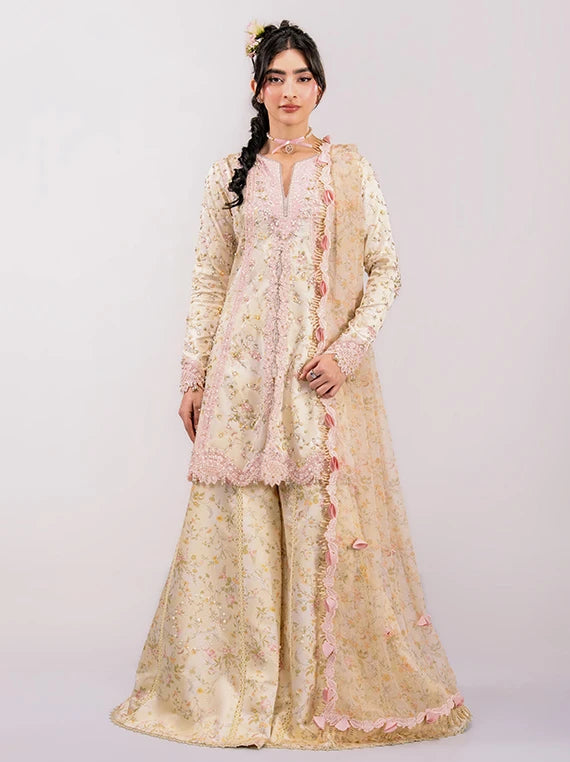 QALAMKAR Luxe Embroidered Silk Collection 2026 (QSL-03 SOLENE)