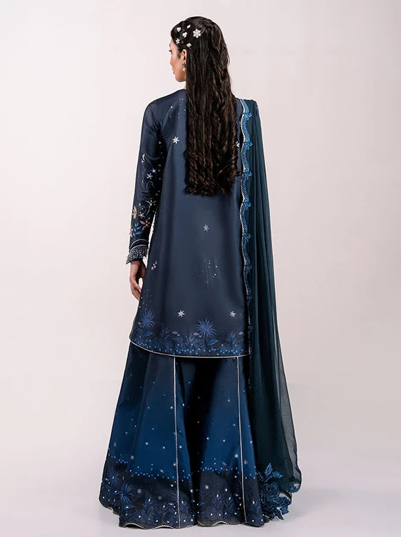 QALAMKAR Luxe Embroidered Silk Collection 2026 (QSL-06 NERINA)