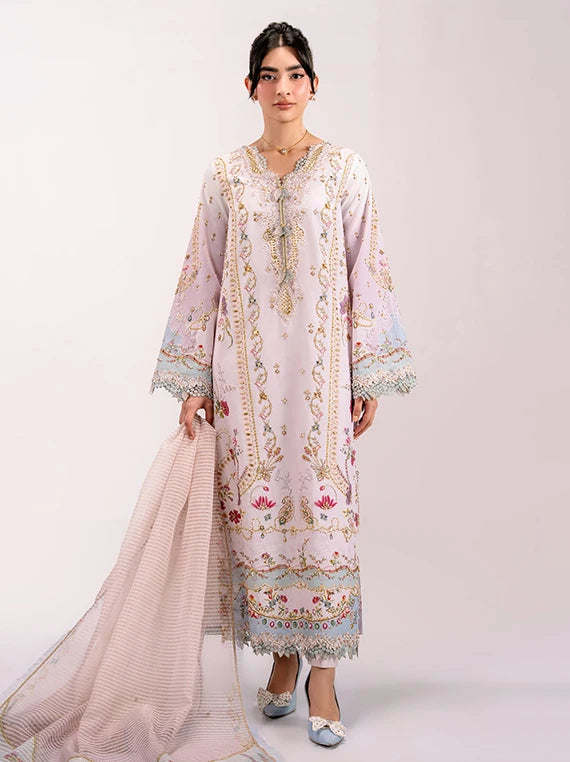 QALAMKAR Luxe Embroidered Silk Collection 2026 (QSL-07 NOA)