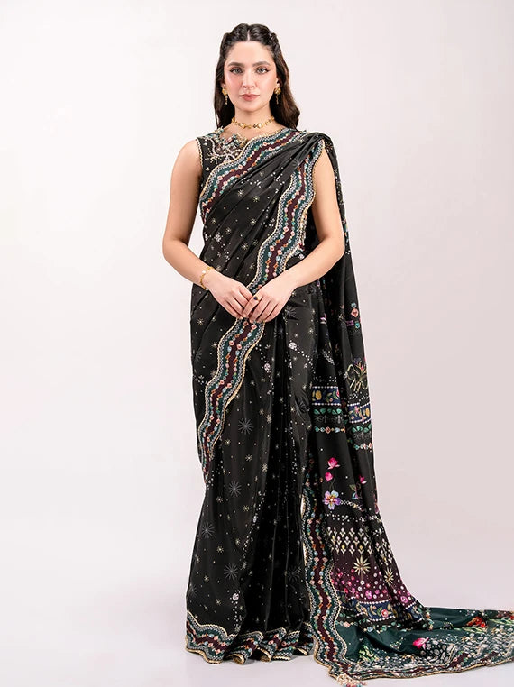 QALAMKAR Luxe Embroidered Silk Collection 2026 (QSL-08 LINNEA)