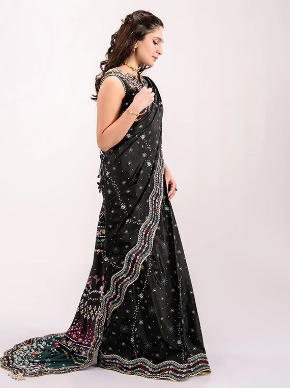 QALAMKAR Luxe Embroidered Silk Collection 2026 (QSL-08 LINNEA)