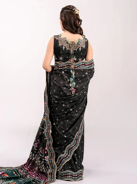 QALAMKAR Luxe Embroidered Silk Collection 2026 (QSL-08 LINNEA)