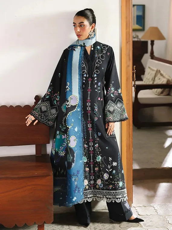 QPRINTS by Qalamkar Jacquard Collection 2025 (QW-06-B SKYE)