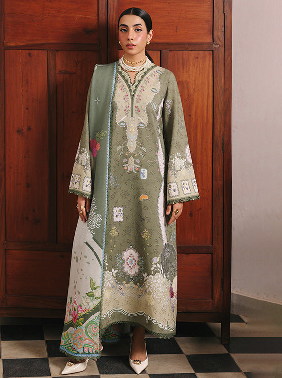 Premium Winter Wear Collection 2026 (Qalamkar-QW-09-A-KHANZA)