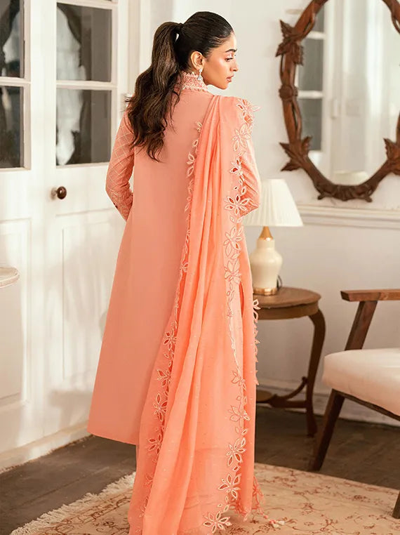 Qalamkar Embroidered Luxury Lawn Collection 2025 (SB-12-Jafa)