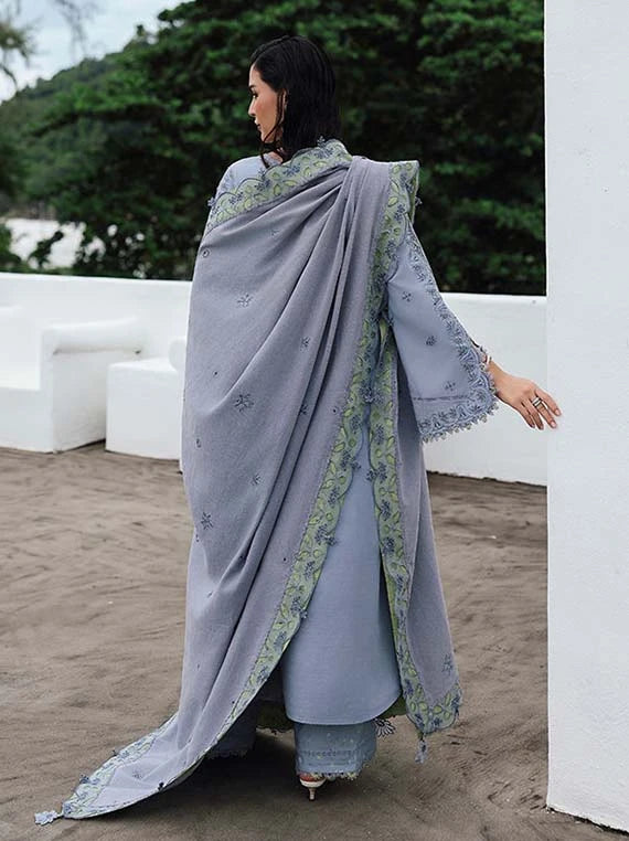 Qline by Qalamkar Embroidered Linen Collection 2026 (KL-13 SAAHIL)