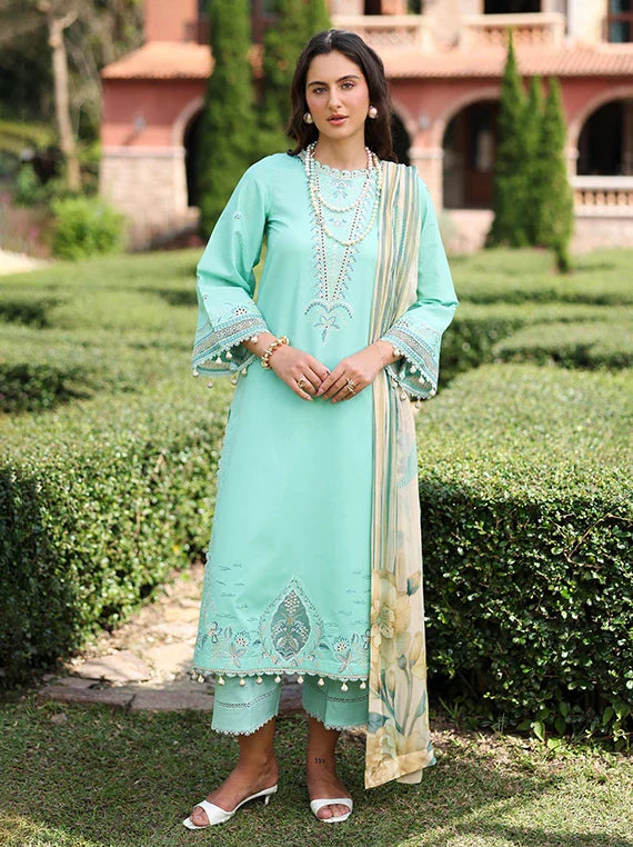 RAMEEN by Rang Rasiya Embroidered Lawn Collection 2026 (07-Swan)