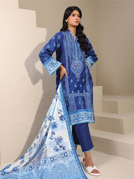 RAQS Digital Printed Khaddar Unstitched Collection'26 (D-02)