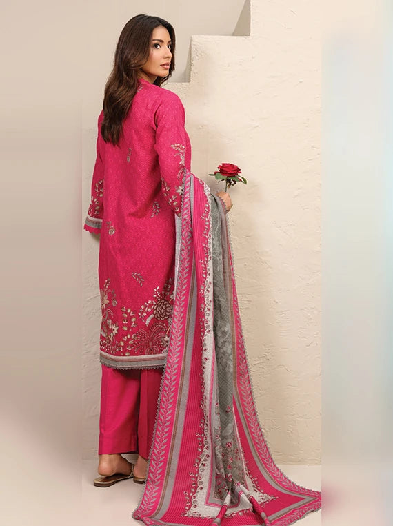 RAQS Digital Printed Khaddar Unstitched Collection'26 (D-07)